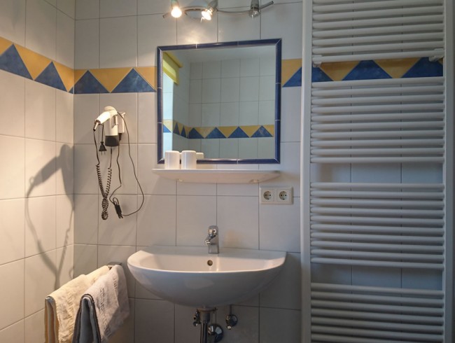 Badezimmer im Appartement B